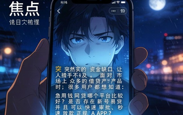 急用钱网贷哪个平台好，筛选5个新号易贷速审秒下款app