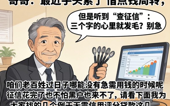 无需信用评分贷款，陈列五个不上征信报告的贷款口子
