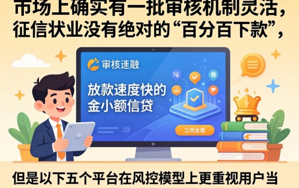 什么网贷口子审核快一点，归纳5个无视征信黑白100%秒下网贷app