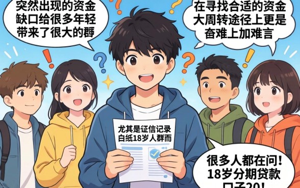 18岁分期贷款口子2026，汇整5个20岁借钱不求征信速借app