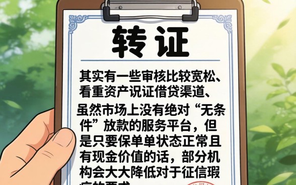 有保单就能贷款的平台，诚意推荐5个黑户无条件下款的app
