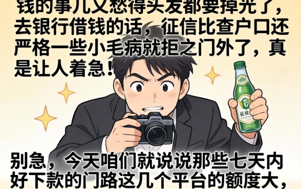 七天好下款的口子，概括五个轻松借款无征信记录的软件