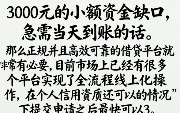 3000元贷款马上到账，深入剖析五个无忧速借当天放款的软件