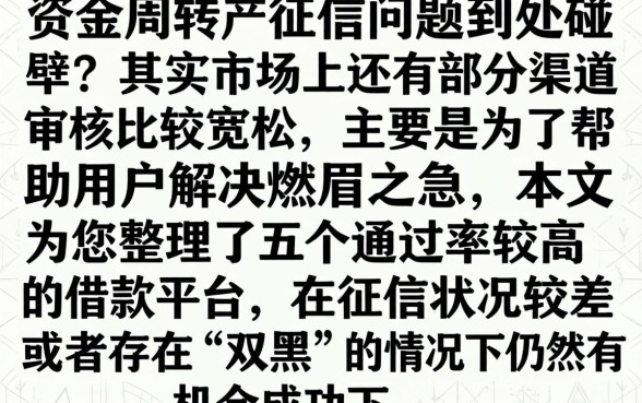 微信借钱无需征信验证，概括5个无视双黑下款5000的口子