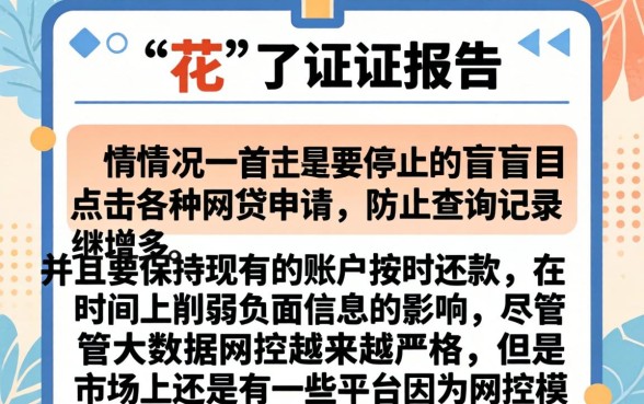 征信被黑花了怎么处理，归纳5个征信花居然都下款了的平台