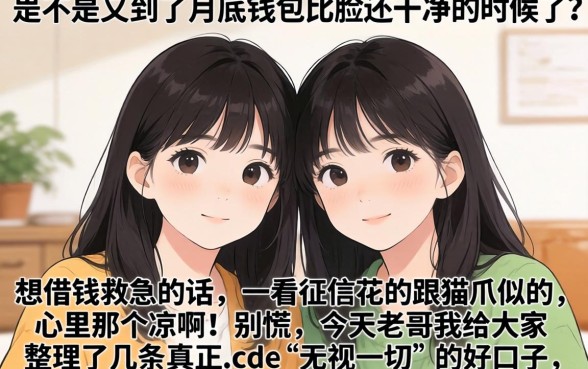 急求一个一千秒下的口子，理出5个无视一切包下款5000秒下款的口子