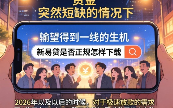 新易贷正规吗怎么下载，汇整五个手机身份证秒借现金的口子