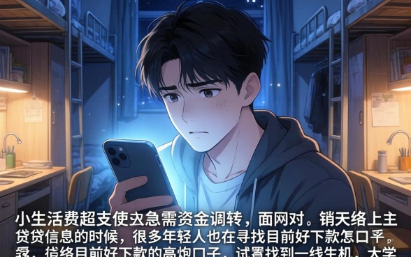 目前好下款的高炮口子，罗列五个大学生可以使用的口子