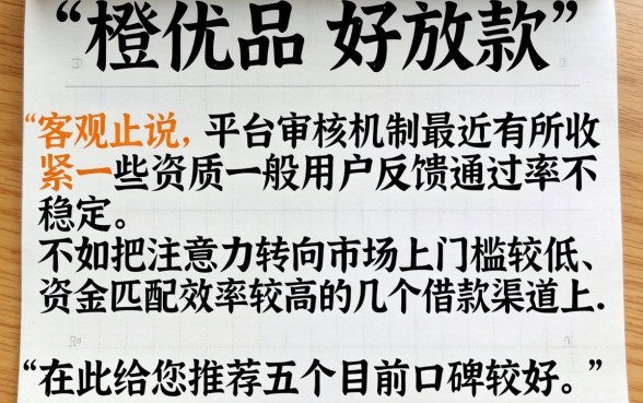 新橙优品好放款吗，归纳五个值得信赖的借钱口子