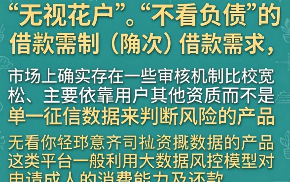 网贷口子无视花户2026，概览五个不看负债的长期网贷口子