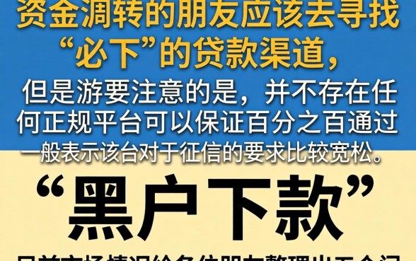 小额贷必下贷款口子强烈推荐，热忱推荐五个黑户借款口子