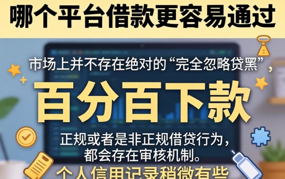 在哪个平台上借款更容易通过，概括五个不看征信无视黑白百分百下款网贷app