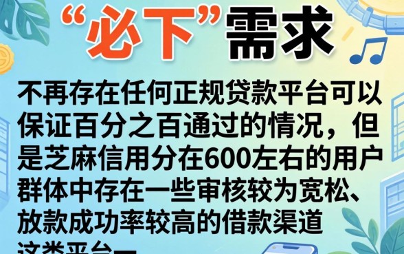 必下的714口子，整合五个芝麻信用600贷款app