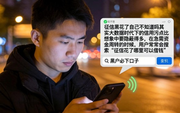 征信黑花了自己不知道吗，鼎力推荐5个网黑逾期下款平台
