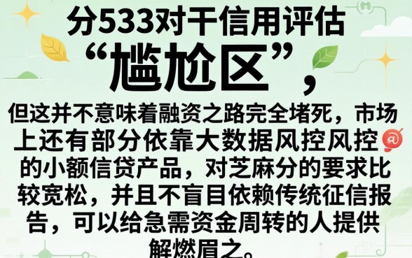 芝麻分533网贷，筛选五个不上征信报告的贷款口子
