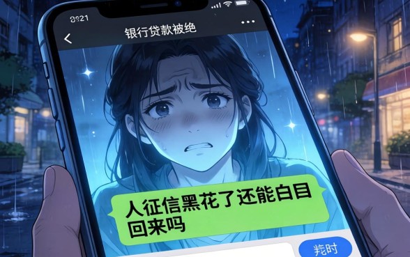 人征信黑花了还能白回来吗，规整5个7月能贷款的app