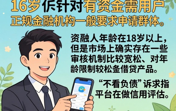 满16可以贷款的平台APP，精选5个不看负债的网贷平台