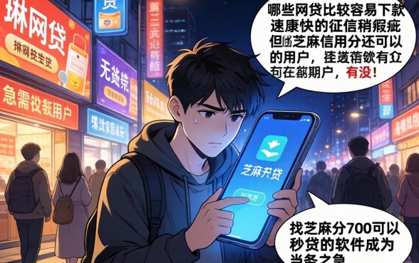 哪些网贷比较好下款快，陈列5个芝麻分700能秒下的软件