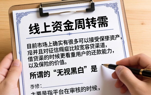 线上保单贷款都有什么口子，胪列五个无视黑白的网贷平台