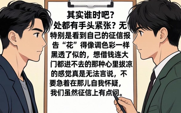 征信黑花了怎么安慰自己，枚举五个失信人员可以借钱的网贷口子
