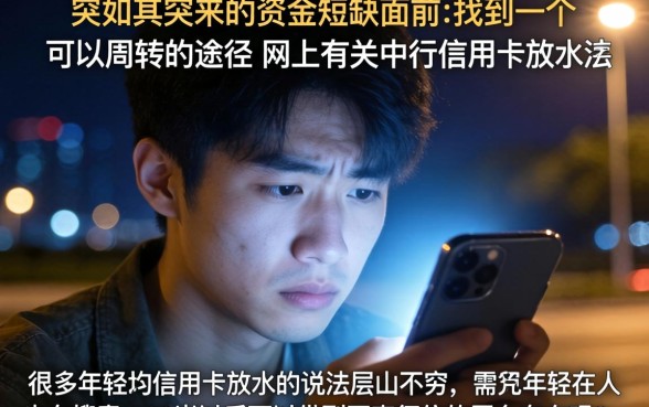 中行信用卡放水的口子，倾情分享5个20岁可以借钱平台不查征信的平台