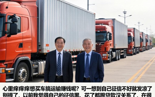 征信黑花了怎么买货车，汇总五个黑户能下款的口子