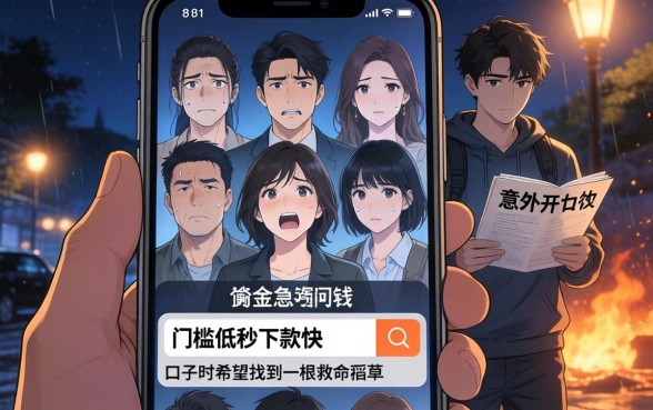 门槛低秒下款快的口子，热忱推荐五个3000元无视一切必下款的口子