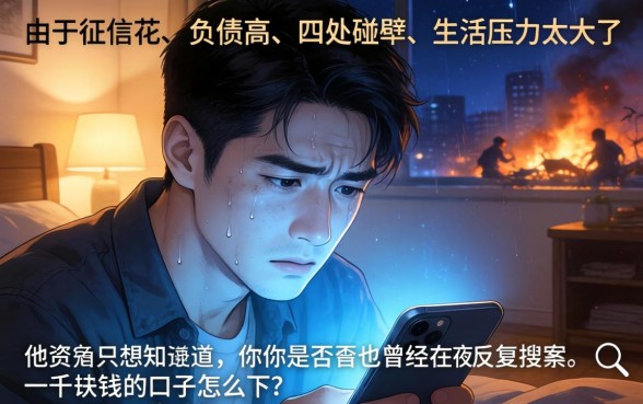怎么下款一千的口子，热忱推荐五个征信不好负债高的口子