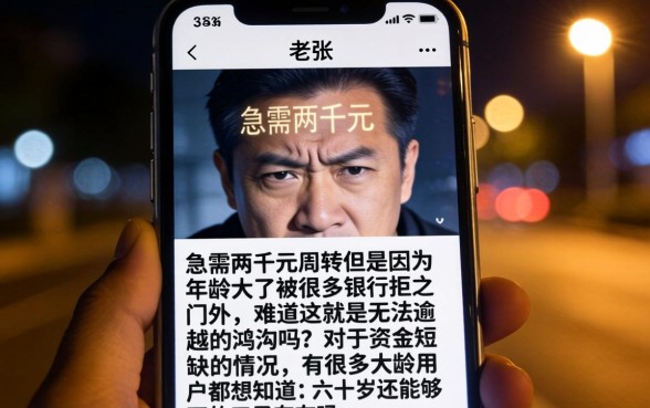 60岁能下的口子，归集5个正规不看征信的小额贷款口子
