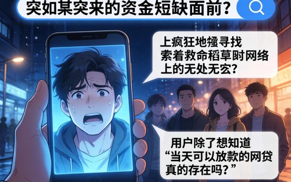 当天能下款的网贷真的存在吗，陈列5个极速审核的网贷软件