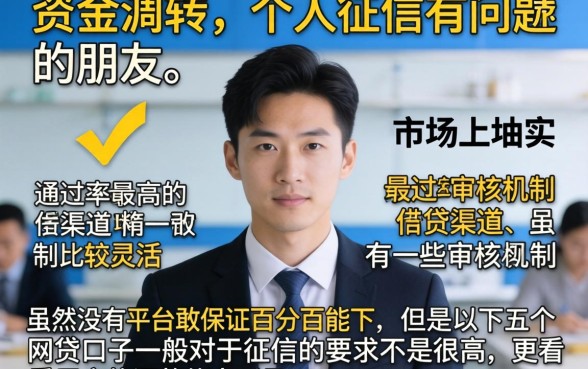 小额贷款主要必下的口子，汇整5个对征信宽松的网贷口子