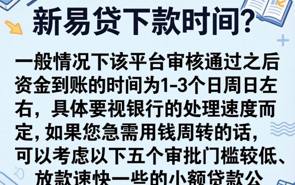 恒易贷贷款下款时间是怎样的，精选5个贷款好做不看征信的平台