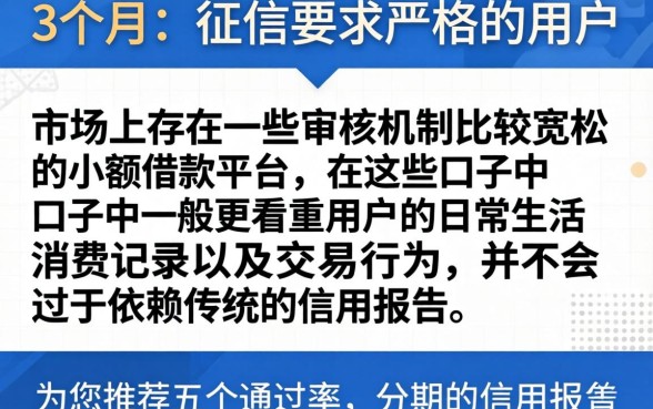 分期3个月的口子无视，罗列五个不看征信小额借钱的软件