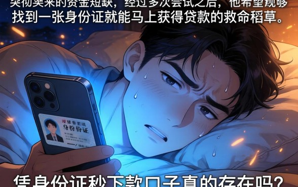 凭身份证秒下款的口子，枚举5个轻松借款无压力app