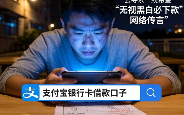 支付宝银行卡借款口子，条列5个无视黑白必下款的网贷平台