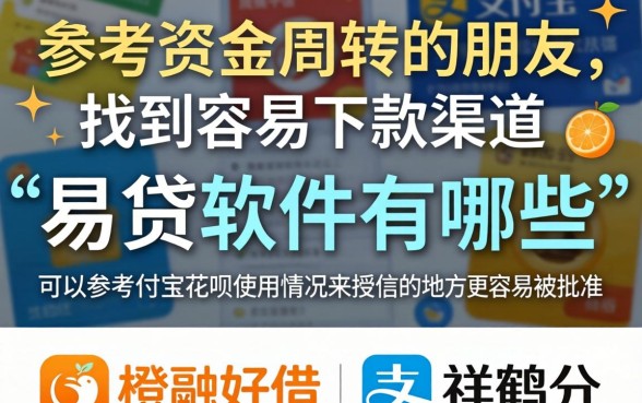 容易能借钱的贷款软件有哪些，汇总5个凭支付宝花呗贷款的口子