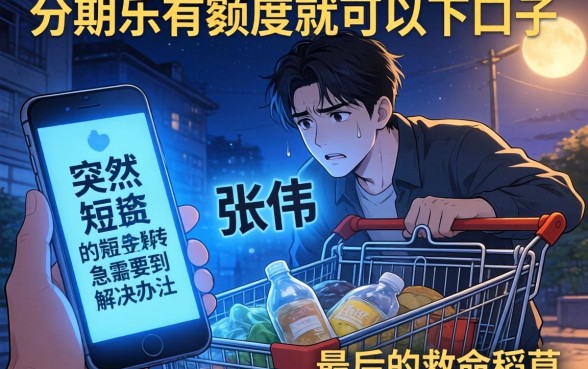 分期乐有额度就能下的口子，整合5个无视黑花半夜下款的网贷口子