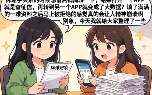 无视大数据的网贷必下款，条列5个低门槛不查征信的口子