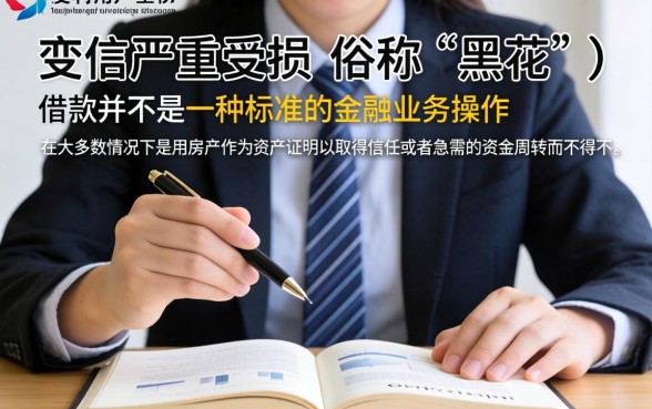 征信黑花了如何卖房子借款，胪列5个网黑真正能下款的平台