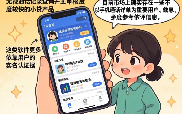 小贷口子无视通话记录查询，概括五个审贷口子审核加快的软件