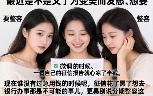 征信黑花了还能分期整容吗，细致阐述5个分期有额度的网贷软件