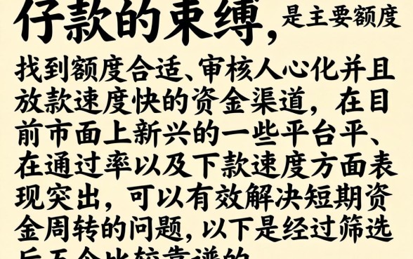 谁有好的口子分享下吧，理出五个摆脱欠款束缚贷款新平台