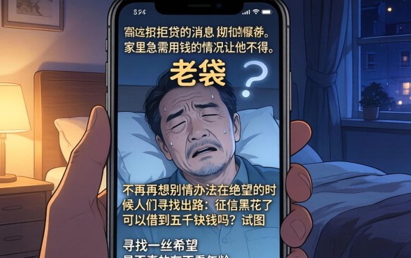 征信黑花了怎么借五千块钱，整合五个不看年龄征信负债的口子