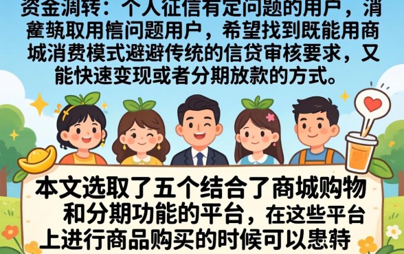 带商城的分期网贷口子，细致阐述5个黑户快速下款的口子