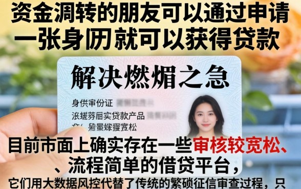 凭身份证就能贷款的app，罗列五个放水的贷款口子