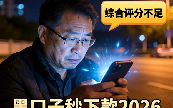 黑口子秒下款2026，揭秘5个综合评分不足也能下款的网贷