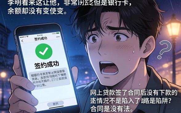 网上贷款签合同没下款有效吗，诚意推荐5个真正不查征信的贷款口子