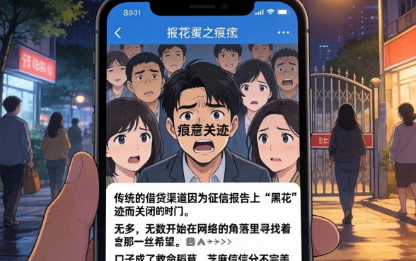 黑花征信能借款的口子，罗列五个芝麻分负面借款的软件