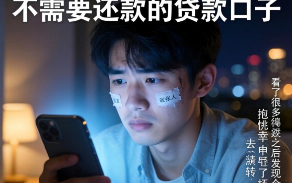 网上哪些贷款平台不用还的，条列五个秒批无面签贷款平台