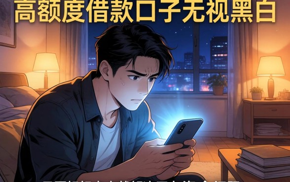 高额度借款口子无视黑白，深入剖析五个芝麻分700能秒下的app